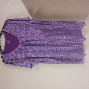 NWOT Catherine's Sleepwear nightgown womens size 3X 26 28w flora